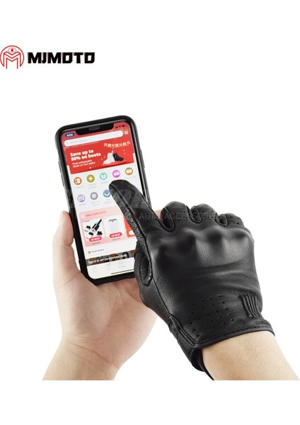 SU14 Siyah Stil Xl Beden Retro Deri Motosiklet Eldivenleri Lokomotif Guantes Erkek Kadın Yarış Motosiklet Eldivenleri Off-Road Mx Mtb Dh Bisiklet Tüm Sezon Luvas (Yurt Dışından)