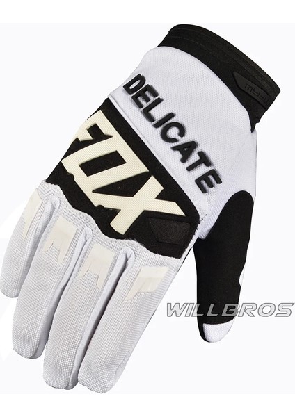 Beyaz Stil M Beden Motokros Yarış Eldivenleri Hassas Fox Guantes Mtb Mx Bmx Dağ Bisikleti Guants Bisiklet Motosiklet Moto Erkekler Atv Utv Bisiklet Luvas (Yurt Dışından)