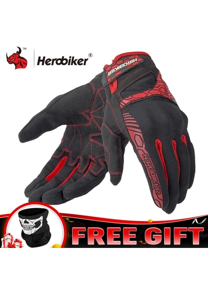 B1 Siyah Stil M Beden Herobıker Motosiklet Eldivenleri Yaz Nefes Alabilir Guantes Moto Dokunmatik Ekran Motokros Off-Road Eldivenleri Motosiklet Sürme Eldivenleri (Yurt Dışından)