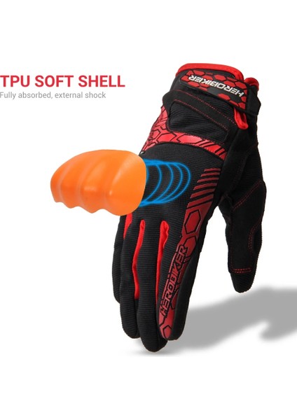 B1 Siyah Stil M Beden Herobıker Motosiklet Eldivenleri Yaz Nefes Alabilir Guantes Moto Dokunmatik Ekran Motokros Off-Road Eldivenleri Motosiklet Sürme Eldivenleri (Yurt Dışından)