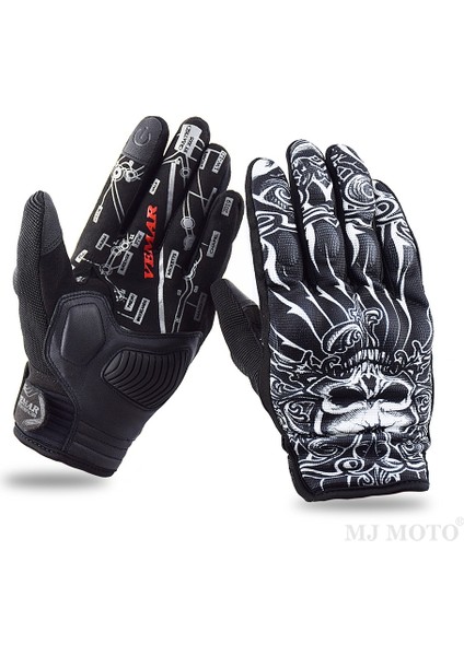 VE-203 Siyah Stil Xxl Vemar Yaz Nefes Motosiklet Eldivenleri Motosiklet Scooter Binme Sokak Moto Mtb Atv Bisiklet Bisiklet Eldivenleri Erkekler Için Kadın Unisex (Yurt Dışından)