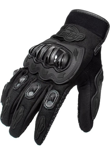 Siyah Stil M Beden Motosiklet Eldivenleri Tam Parmak Yarış Eldivenleri Açık Spor Koruma Sürme Çapraz Kir Bisiklet Eldivenleri Guantes Moto Luvas (Yurt Dışından)