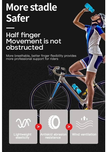 Mavi 2 Tarzı Xl Beden Unisex Parmaksız Eldivenler Kaymaz Sıkı Şok Emme Aşınma Mitten Doğa Sporları Binme Erkek Eldivenleri Guantes Invierno Mujer (Yurt Dışından) indirimleri