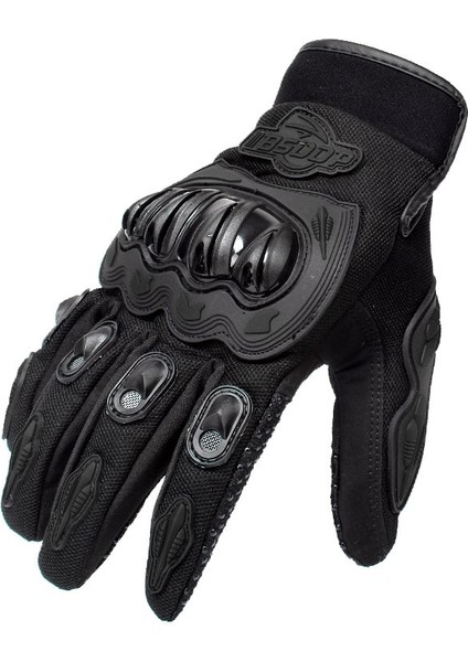 Siyah Stil Xl Beden Motosiklet Eldivenleri Nefes Alabilir Tam Parmak Yarış Eldivenleri Doğa Sporları Koruma Sürme Çapraz Kir Bisiklet Eldivenleri Guantes Moto (Yurt Dışından)