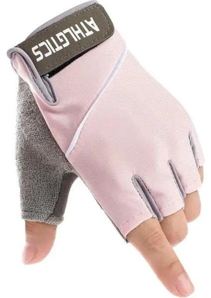 Pembe Stil S Beden 1 Çift Parmaksız Eldiven Kaymaz Ultra Ince Yarım Parmak Nefes Alabilir Eldiven Açık Bisiklet Eldivenleri Sürüş Motosiklet Bisiklet Için (Yurt Dışından)