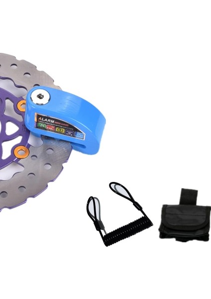 Kırmızı Stil Motosiklet Scooter Tekerlek Disk Fren Su Geçirmez Alarm Kilidi Alüminyum Alaşımlı Güvenlik Hırsızlığa Karşı 2m Hatırlatma Halat Kilit Dikiş Çantası (Yurt Dışından) fiyatları