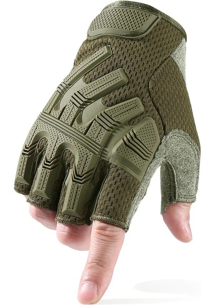 B53-YEŞIL Stil M Beden Motosiklet Tam Parmak Eldiven Enduro Motokros Pit Biker Binme Motosiklet Yarışı Koruyucu Dişli Mtb Bmx Moto Eldiven Erkek Kadın (Yurt Dışından)