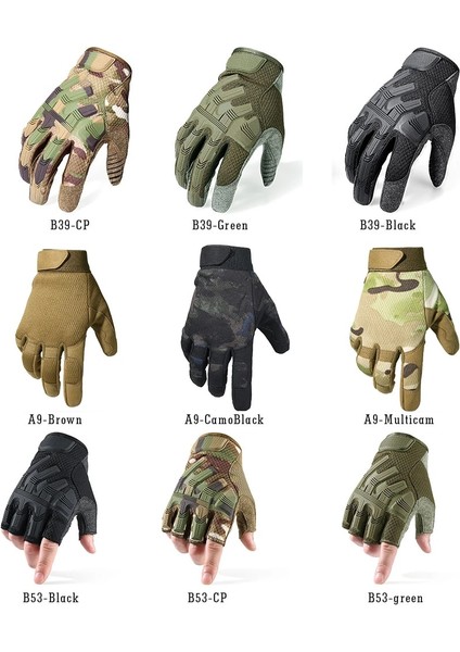 B53-YEŞIL Stil M Beden Motosiklet Tam Parmak Eldiven Enduro Motokros Pit Biker Binme Motosiklet Yarışı Koruyucu Dişli Mtb Bmx Moto Eldiven Erkek Kadın (Yurt Dışından) modelleri