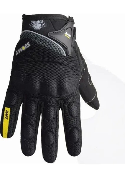 Siyah Stil L Beden Suomy Yaz Nefes Motosiklet Eldivenleri Dokunmatik Ekran Guantes Moto Bisiklet Koruyucu Eldivenler Bisiklet Yarışı Tam Parmak Eldiven Sıcak (Yurt Dışından)