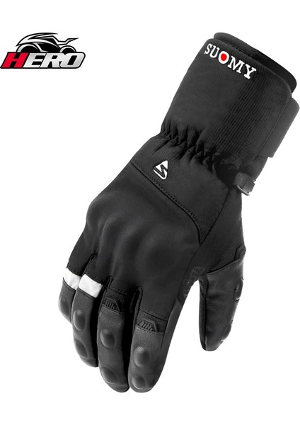 SU07-SIYAH Stil L Beden Motosiklet Kış Eldivenleri Kayak Eldivenleri Unisex Bisiklete Binme Termal Su Geçirmez Rüzgar Geçirmez Mtb Bisiklet Eldivenleri Kayak Rüzgar Geçirmez Guantes (Yurt Dışından)