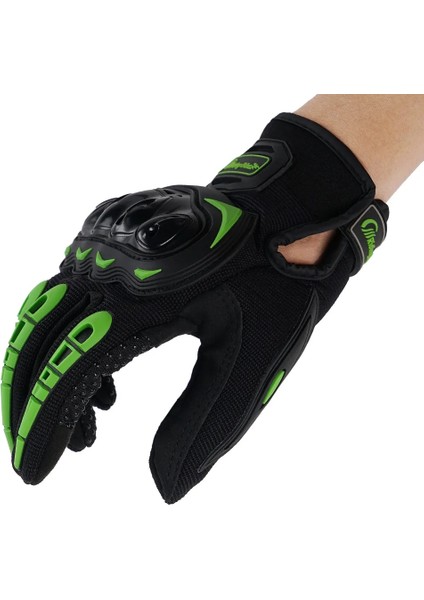 Yeşil Stil L Beden Binicilik Kabilesi Motosiklet Eldiveni Moto Pvc Dokunmatik Ekran Nefes Alabilir Motorlu Motosiklet Yarışı Sürme Bisiklet Koruyucu Eldivenler Yaz (Yurt Dışından)