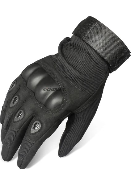 Tam Parmak - Siyah Stil Xl Beden Knuckles Motosiklet Eldivenleri Kış Yaz Motosiklet Eldivenleri Erkekler Mtb Pitbike Enduro Kar Araci Kayak Için Dokunmatik Ekran Iş Eldivenleri (Yurt Dışından)