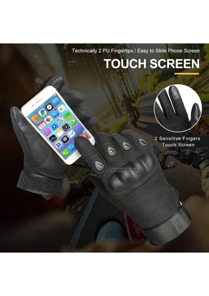 Tam Parmak - Siyah Stil Xl Beden Knuckles Motosiklet Eldivenleri Kış Yaz Motosiklet Eldivenleri Erkekler Mtb Pitbike Enduro Kar Araci Kayak Için Dokunmatik Ekran Iş Eldivenleri (Yurt Dışından) modelleri