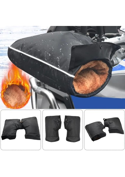 QM200127-01 Stili Koruyucu Motosiklet Scooter Kalın Sıcak Gidon Muff Kavrama Gidon Muff Yağmur Geçirmez Motosiklet Eldivenleri Guantes Moto (Yurt Dışından) fiyatları