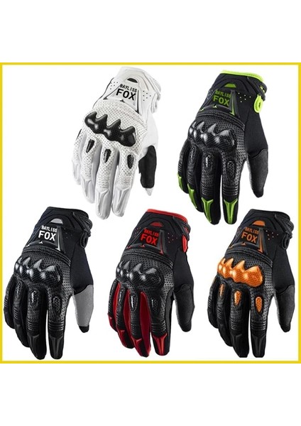 Beyaz Stil M Beden Bayliss Fox Bombacı Lokomotif Motosiklet Motor Yarışı Scooter Moto Eldiven Erkekler Motokros Dağ Bisikleti Sürme Eldivenleri (Yurt Dışından) modelleri