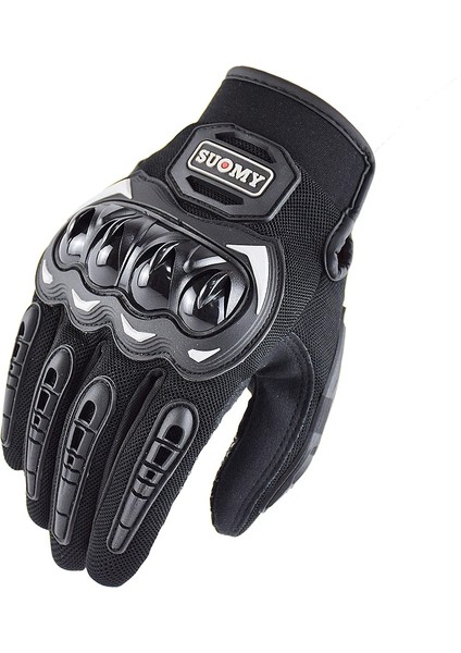 Stili Temizle L Beden Suomy Yaz Nefes Motosiklet Eldivenleri Tam Parmak Motosiklet Ekipmanları Kadın Erkek Pembe Atv Rider Spor Eldiven Korumak Guantes (Yurt Dışından)