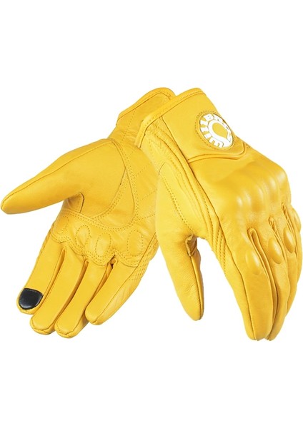 Sarı Stil M Beden Lokomotif Eldivenleri Mtb Bisiklet Sürme Willbros Deri Guantes Motosiklet Yarışı Enduro Guants Scooter Motosiklet Sarı Luvas Erkekler (Yurt Dışından) fiyatları