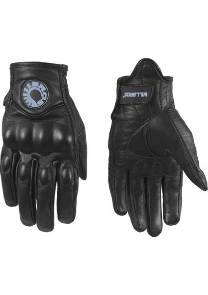 Sarı Stil M Beden Lokomotif Eldivenleri Mtb Bisiklet Sürme Willbros Deri Guantes Motosiklet Yarışı Enduro Guants Scooter Motosiklet Sarı Luvas Erkekler (Yurt Dışından) modelleri