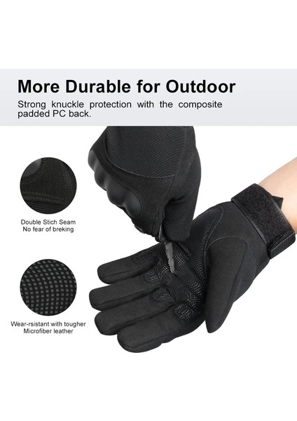 Siyah Stil Xl Beden Ozero Ordu Gants Askeri Taktik Eldiven Tam Parmak Motokros Motosiklet Biker Yarış Motosiklet Motor Eldiven Erkek Kadınlar Için (Yurt Dışından) fiyatları