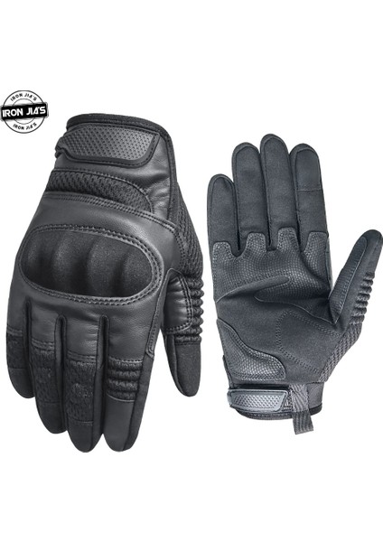 Kahverengi Tarzı S Beden Demir Jıa's Motosiklet Eldivenleri Erkekler Pu Deri Dokunmatik Ekran Nefes Sert Knuckle Moto Sürme Koruyucu Dişli Motokros Eldivenleri (Yurt Dışından) fiyatları