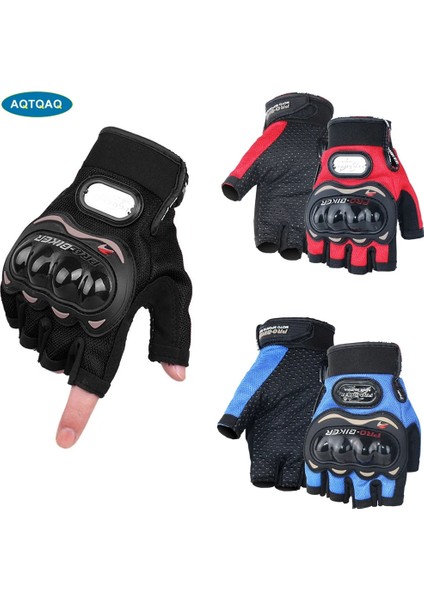 Kırmızı Stil Xxl 1 Çift Adam Yarım Parmak Motosiklet Eldivenleri Yaz Yarışı Kros Anti-Düşme Nefes Alabilir Şok Emici Eldivenler Mlxlxxl (Yurt Dışından) fırsatları
