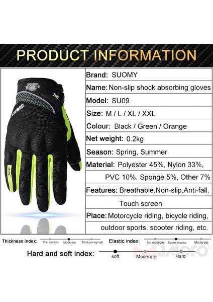 SU33SIYAH Stil M Beden Suomy Yeni Tasarım Motosiklet Eldivenleri Yarış Luva Motoqueiro Guantes Moto Motocicleta Luvas De Moto Bisiklet Motokros Eldiveni (Yurt Dışından)