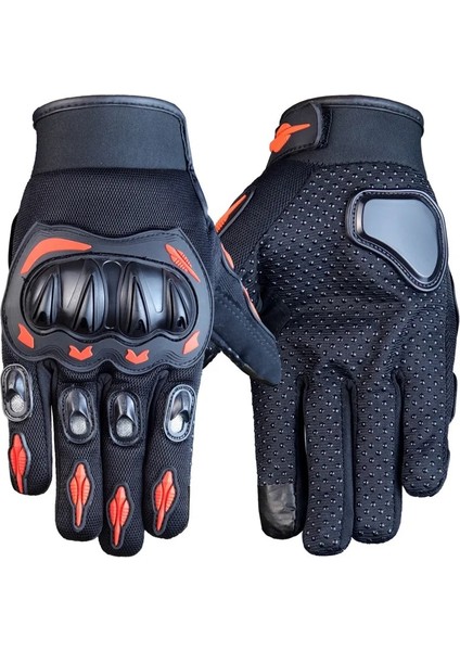 Fildişi Tarzı L Beden Kış Sıcak Motosiklet Eldivenleri Guantes Moto Raing Motokros Tüm Parmak Koruması Nefes Alabilir Luvas Motociclista Sürme (Yurt Dışından)