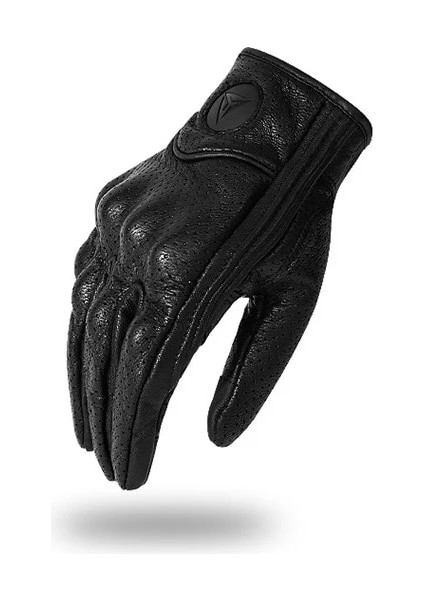 Nefes Alabilen Versiyon Stili L Beden Deri Motosiklet Eldivenleri Sürme Rüzgar Geçirmez Dokunmatik Ekran Motociclista Guantes Moto Luva De Couro Motoqueiro Nefes Alabilir Yaz (Yurt Dışından)