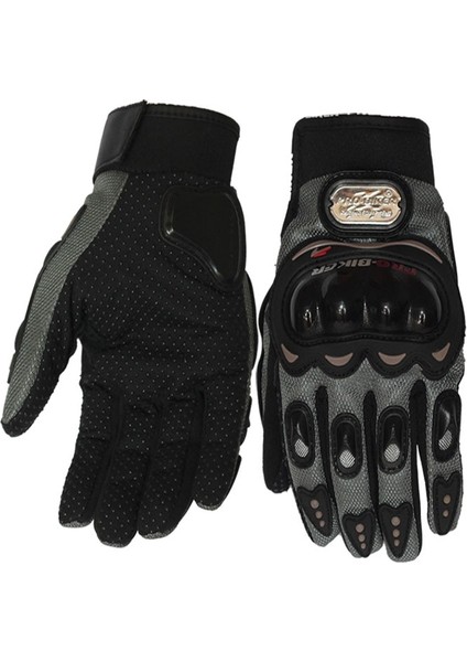 Gri Stil Xxl Pro-Bıker Motosiklet Eldivenleri Tam Parmak Motokros Kir Yarışı Offroad Atv Sürme Scooter Guantes Motocicleta Moto Eldiven MCS01C (Yurt Dışından)