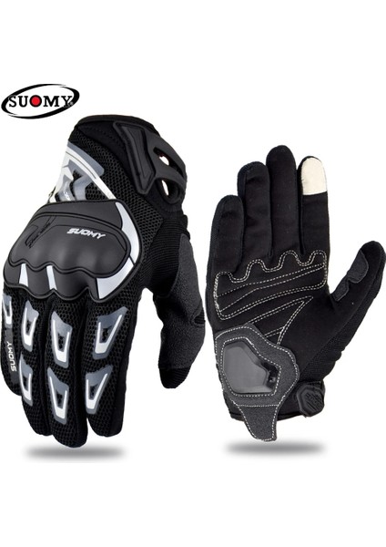 Gri Stil Xxl Motosiklet Eldivenleri Dokunmatik Ekran Nefes Alabilir Giyilebilir Yarış Eldivenleri Guantes Moto Luvas Motocicleta Alp Motocross Yıldız Erkekler Kadınlar (Yurt Dışından)