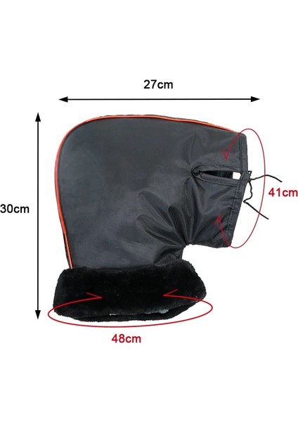 Şampanya Tarzı Kış Motosiklet Gidon Eldivenleri Motosiklet Eldivenleri Rüzgar Geçirmez Su Geçirmez Sıcak Kolu Kapak Bisiklet Scooter Gidon Kapağı (Yurt Dışından)