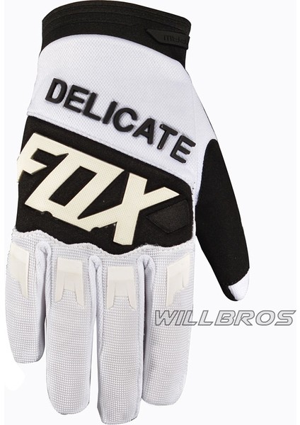 Beyaz Stil L Beden Motokros Dirtpaw Yarış Eldivenleri Mx Dirt Bike Narin Fox Guantes Atv Off Road Utv Dağ Bisikleti Bisiklet Luvas Erkekler Için (Yurt Dışından)