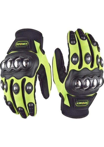Yeşil Stil Xxl Suomy Motosiklet Eldivenleri Erkek Yaz Motokros Koruyucu Eldivenler Nefes Alabilir Dokunmatik Ekran Motosikletçi Eldivenleri Siyah Guantes Moto (Yurt Dışından)