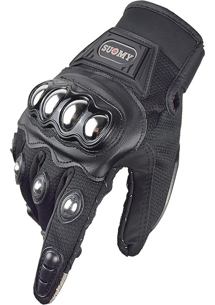SU35 Siyah Stil Xxl Suomy Darbeye Dayanıklı Yaz Nefes Alabilir Örgü Motosiklet Yarış Eldivenleri Dokunmatik Ekran Off Road Motosiklet Sürme Eldivenleri Guantes Moto Xxl (Yurt Dışından)