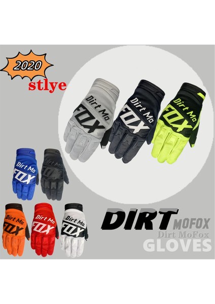 NO.2021.1 Stili Xl Beden Mx Mtb Motokros Tam Parmak Eldiven Motosiklet Kir Mofox Havayolu Taslak Eldiven Atv Dh Dağ Kir Bisiklet Bisiklet Eldivenleri (Yurt Dışından)