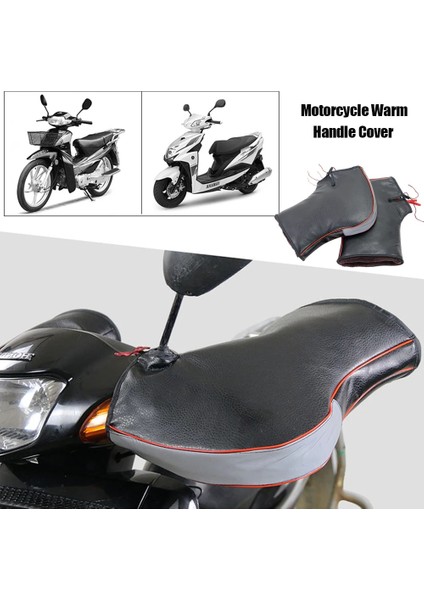 Şampanya Tarzı Kış Motosiklet Gidon Eldivenleri Motosiklet Eldivenleri Rüzgar Geçirmez Su Geçirmez Sıcak Kolu Kapak Bisiklet Scooter Gidon Kapağı (Yurt Dışından) indirimleri