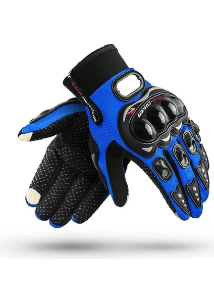 Mavi Stil Xxl Guantes Moto Erkek Kadın Kir Bisiklet Motosiklet Unisex Nefes Dokunmatik Ekran Bisiklet Sürme Yarış Erkek Kadın Motokros Eldiven (Yurt Dışından)