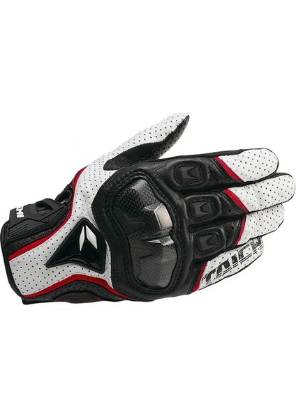 NO.390 Stili M Beden Uglybros-Halka Yaz Nefes Alabilir Motosiklet Eldivenleri Deri Motokros Eldivenleri Motosiklet Koruma Eldivenleri Guantes Moto (Yurt Dışından)