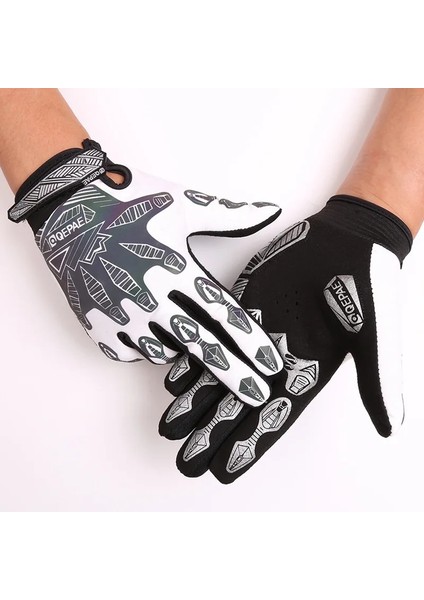 O-Qg-We Stili M Beden Qepae Tam Parmak Motosiklet Kış Eldivenleri Ekran Dokunmatik Guantes Moto Yarışıkayak Tırmanmabisiklet Binme Spor Motokros Eldiven (Yurt Dışından)