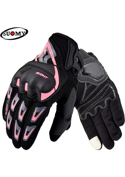 SU11 Pembe Stil Xl Beden 2021 Motosiklet Gs Eldiven Bmw Motorrad Yarış Için Dokunmatik Ekran Eldiven Erkek Tam Parmak Motokros Motosiklet Eldiven Luvas Da Moto (Yurt Dışından)