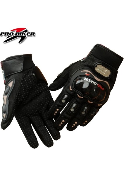 Bluet Stili L Beden Pro-Bıker Motosiklet Eldivenleri Tam Parmak Motokros Kir Yarışı Offroad Atv Sürme Scooter Guantes Motocicleta Moto Eldiven MCS01C (Yurt Dışından)