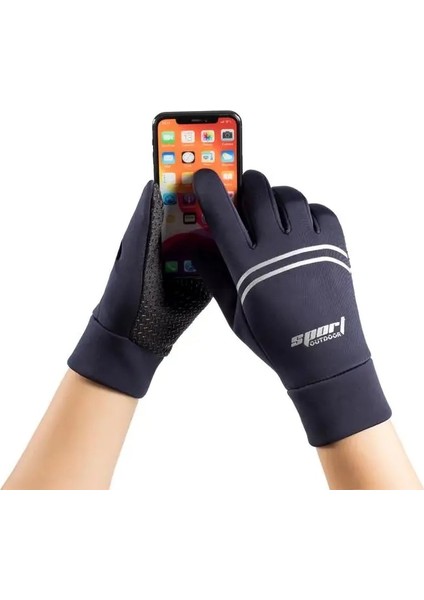 Siyah Stil Kış Eldivenleri Erkekler Kadınlar Için Su Geçirmez Cycl Motosiklet Bisiklet Spor Çalışması Balıkçılık Mtb Sıcak Tutmak Kayak Eldiven Dokunmatik Ekran Kaymaz (Yurt Dışından) fırsatları