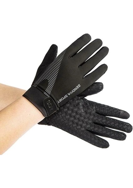 Siyah Stil L Beden Motosiklet Bisiklet Eldivenleri Anti-Slreen Açık Sürme Için Ayarlanabilir Sürüş Eldivenleri Dirt Bike Eldiven Spor Koruma (Yurt Dışından) fiyatları