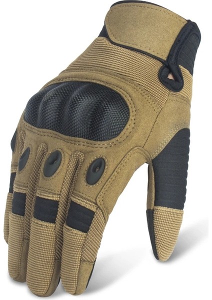 Kahverengi Tarzı M Beden Tam Parmak Eldiven Siyah Sert Knuckles Dokunmatik Ekran Koruyucu Eldivenler Taktik Eldivenler Askeri Erkekler Kar Araci Kir Bisiklet Bisiklete Binme (Yurt Dışından)