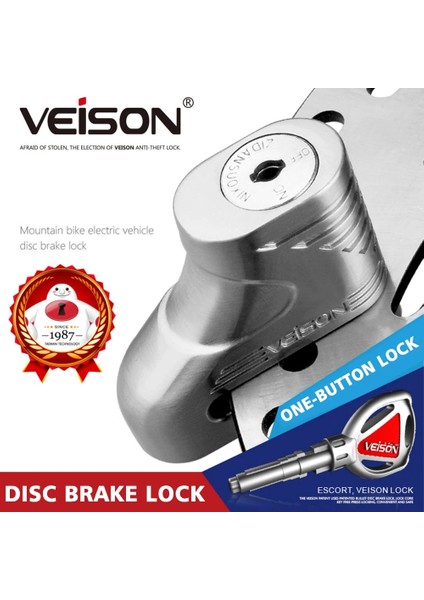 Kırmızı Stil Veıson Motosiklet Fren Güvenlik Disk Kilidi Motosiklet Bisiklet Scooter Hırsızlık Önleme Honda Suzuki Yamaha Kawasaki Scooter Ktm (Yurt Dışından) modelleri