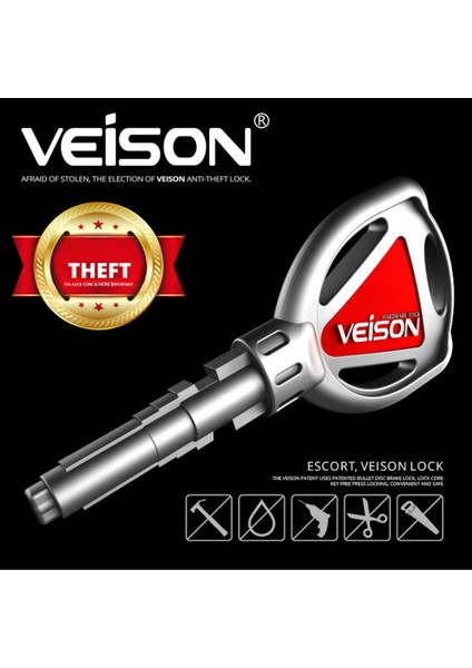 Kırmızı Stil Veıson Motosiklet Fren Güvenlik Disk Kilidi Motosiklet Bisiklet Scooter Hırsızlık Önleme Honda Suzuki Yamaha Kawasaki Scooter Ktm (Yurt Dışından) fırsatları