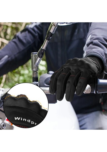 A24 Siyah Stil Xl Beden Dokunmatik Ekran Motosiklet Eldivenleri Moto Motokros Kış Termal Kaymaz Motosiklet Sürme Biker Rüzgar Geçirmez Koruyucu Dişli Erkek Kadın (Yurt Dışından) fırsatları