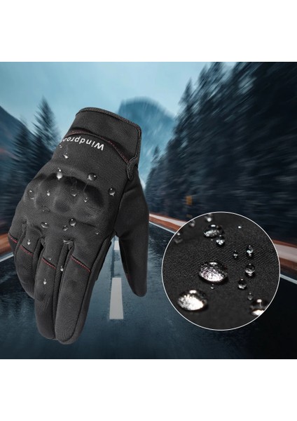 A24 Siyah Stil Xl Beden Dokunmatik Ekran Motosiklet Eldivenleri Moto Motokros Kış Termal Kaymaz Motosiklet Sürme Biker Rüzgar Geçirmez Koruyucu Dişli Erkek Kadın (Yurt Dışından) indirimleri