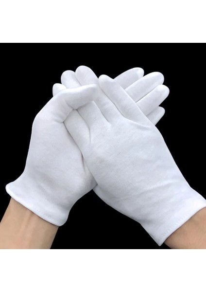 1 Çift Tarzı Çiftler Beyaz Pamuklu Eldivenler Muayene Hafif Iş Eldivenleri Yüksek Li Koruyucu Eldivenler (Yurt Dışından) fiyatları