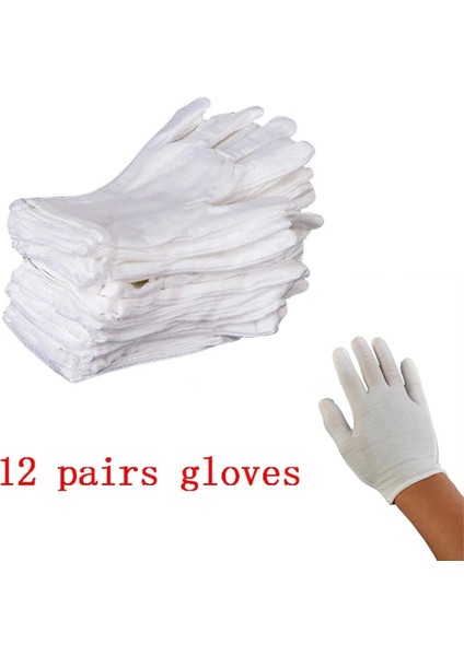 1 Çift Tarzı Çiftler Beyaz Pamuklu Eldivenler Muayene Hafif Iş Eldivenleri Yüksek Li Koruyucu Eldivenler (Yurt Dışından) fırsatları